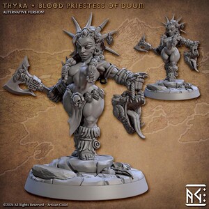 Thyra, Blood Priestess of Duum - Artisan Guild - DnD Tabletop Games - Resin Miniature