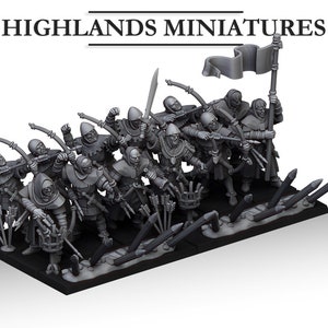 Gallian Archers - Kingdom of Sunland - 32mm/28mm - Ideal for Tabletop RPGs | Dungeons and Dragons - Highlands Miniatures