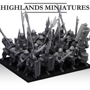 Gallia Men at Arms  - Kingdom of Sunland - 32mm/28mm - Ideal for Tabletop RPGs | Dungeons and Dragons - Highlands Miniatures