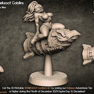 Lyzz Kaboom - Goblin Beauty - Artisan Guild - DnD Tabletop Games - Resin Miniature
