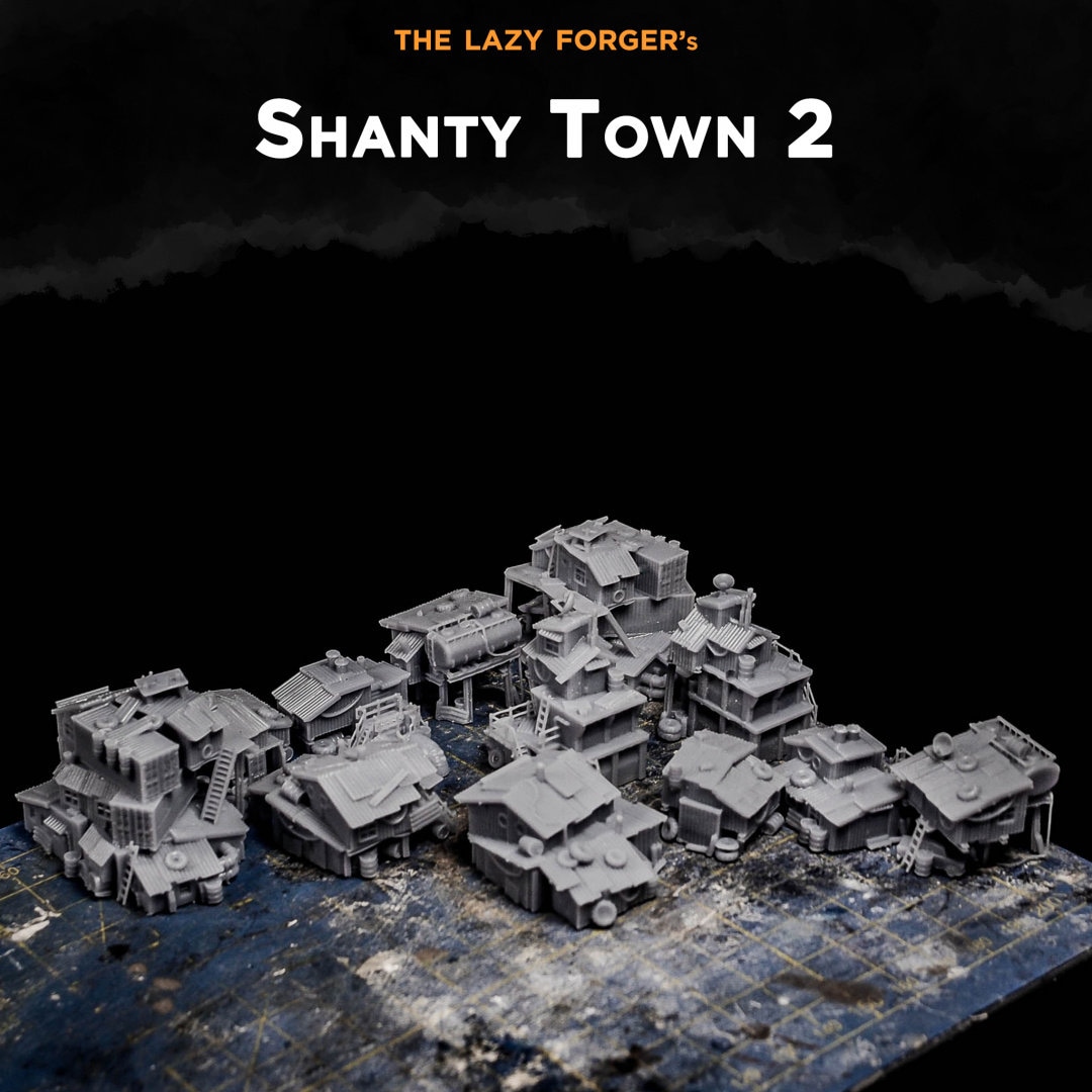 Shanty Town 2 Scenery 6mm Epic Resin Miniatures Etsy