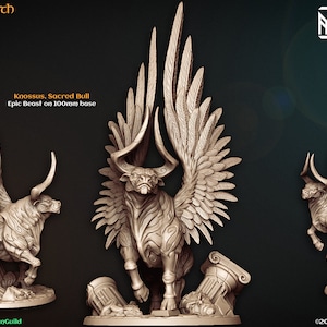 Sacred Bull Knossus - Artisan Guild - DnD Tabletop Games - Resin Miniature