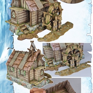 Scenery/Terrain - The Watermill -  10mm scale - Resin Models