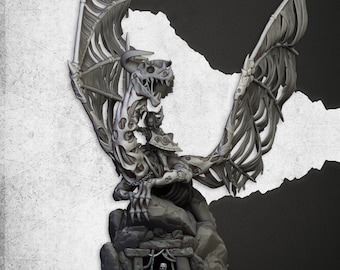 Transilvanya - Vampire Lord on Skeletal Dragon - 32mm/28mm - Ideal for Tabletop RPGs | Dungeons and Dragons - Highlands Miniatures