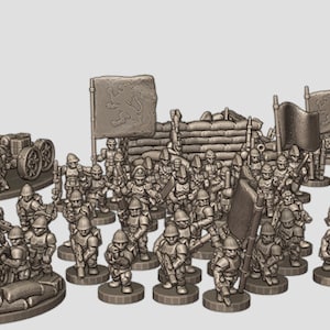 Britannica Army - 6mm - Epic - 40k - Resin Miniatures
