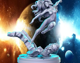 Spider Woman - Super Heroes-  RN EStudio - Tabletop Games - Resin Miniature