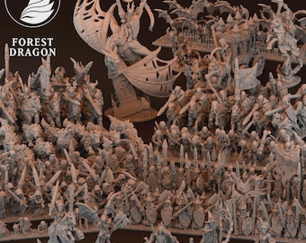Vampiros - 10 mm - Dragón del Bosque - Miniaturas de Resina - Juegos de Guerra