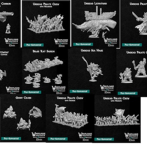 Undead Pirates - Komplette Sammlung 10mm Detailierte Miniaturen Kriegsmeister könig des krieges