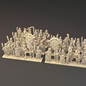 Desert Kings - Skeletal Sword Warriors - 10mm Detailed Miniatures warmaster