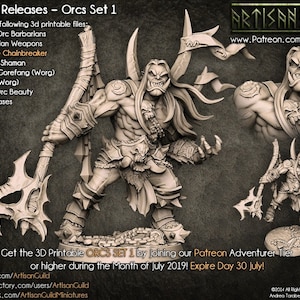 Throgar the Chainbreaker - Gremio de Artesanos - Juegos de mesa DnD - Miniatura de resina