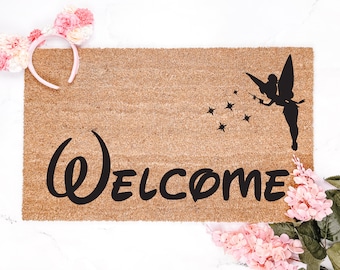 Welcome Fairytale Doormat, Welcome mat, Magical doormat, porch decor, Cute doormat, Housewarming gift, Wedding gift