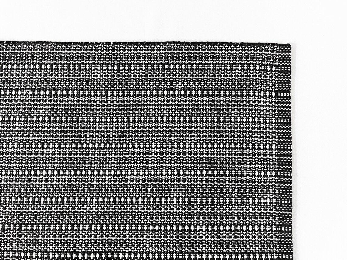 Black and White Modern Tweed Indoor/outdoor Rug Layering Etsy