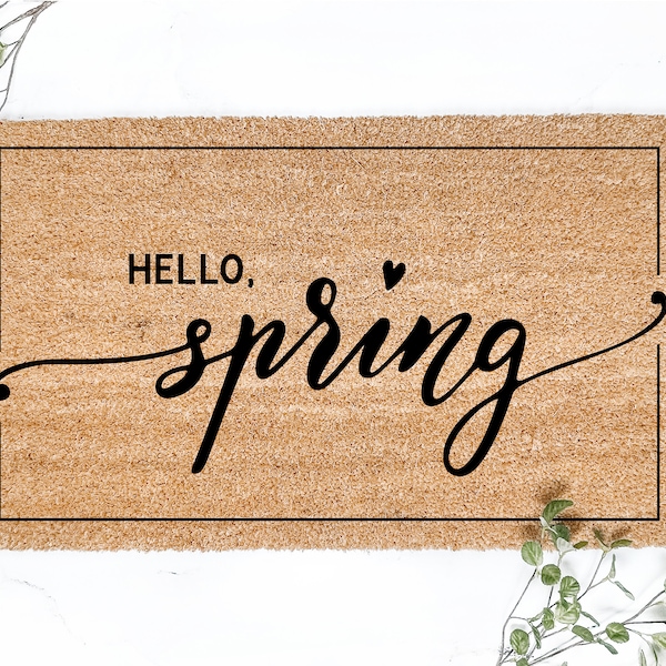 Spring Doormat - Etsy