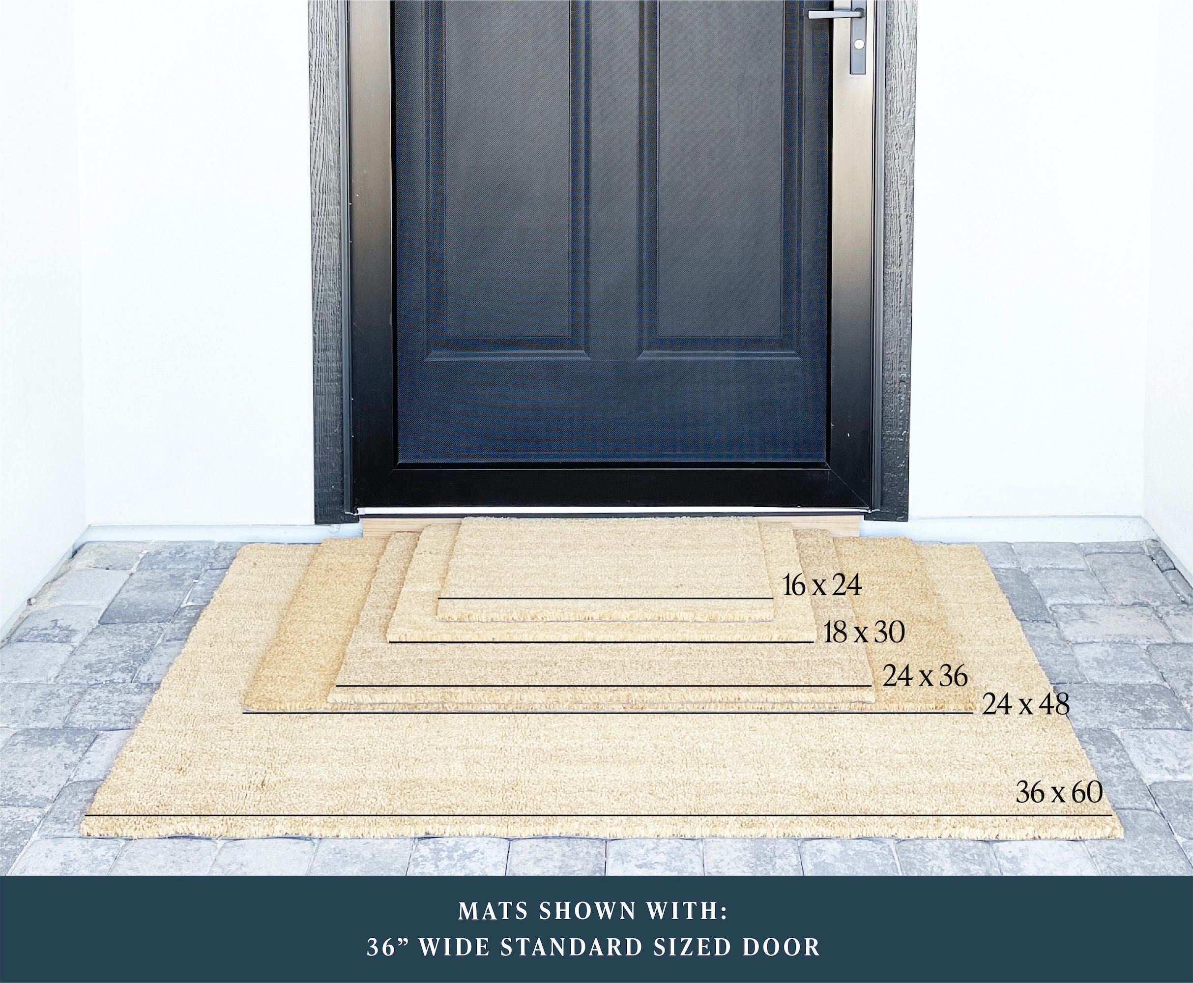 Let It Snow Doormat / Winter Door Mat / Christmas Doormat / Christmas gift  / Outdoor Decor / Winter Design / Christmas / Exterior Design