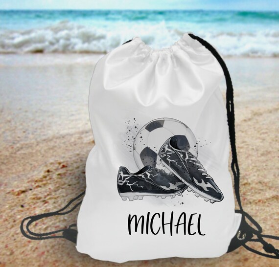 Personalised PE Bag Football PE Bag Footy Kit School Bag Kids PE Bag Children s Sports Bag School Footy Drawstring Bag Girls Footy