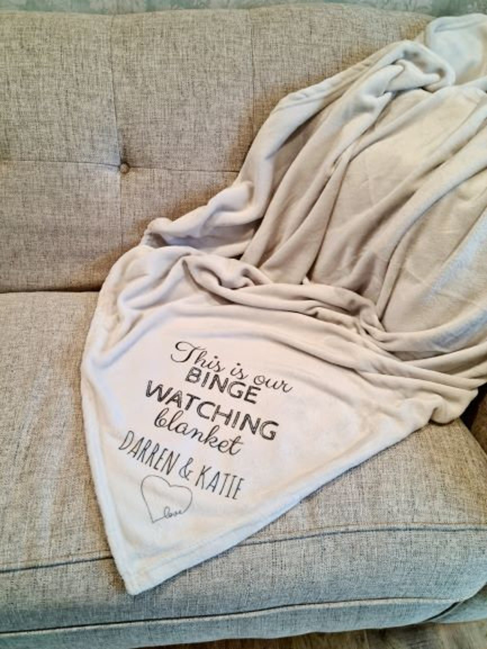 Personalised Couples Blanket Anniversary Gift Gift for Her Etsy