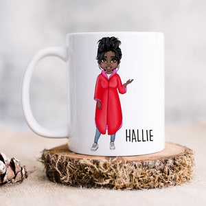 Personalised Mug, Personalised Dry Robe Mug, Towel Robe Gift, Dry Robe Wanker, Footy Mum, Camping Robe, Camping Mug, Name Mug Name Only