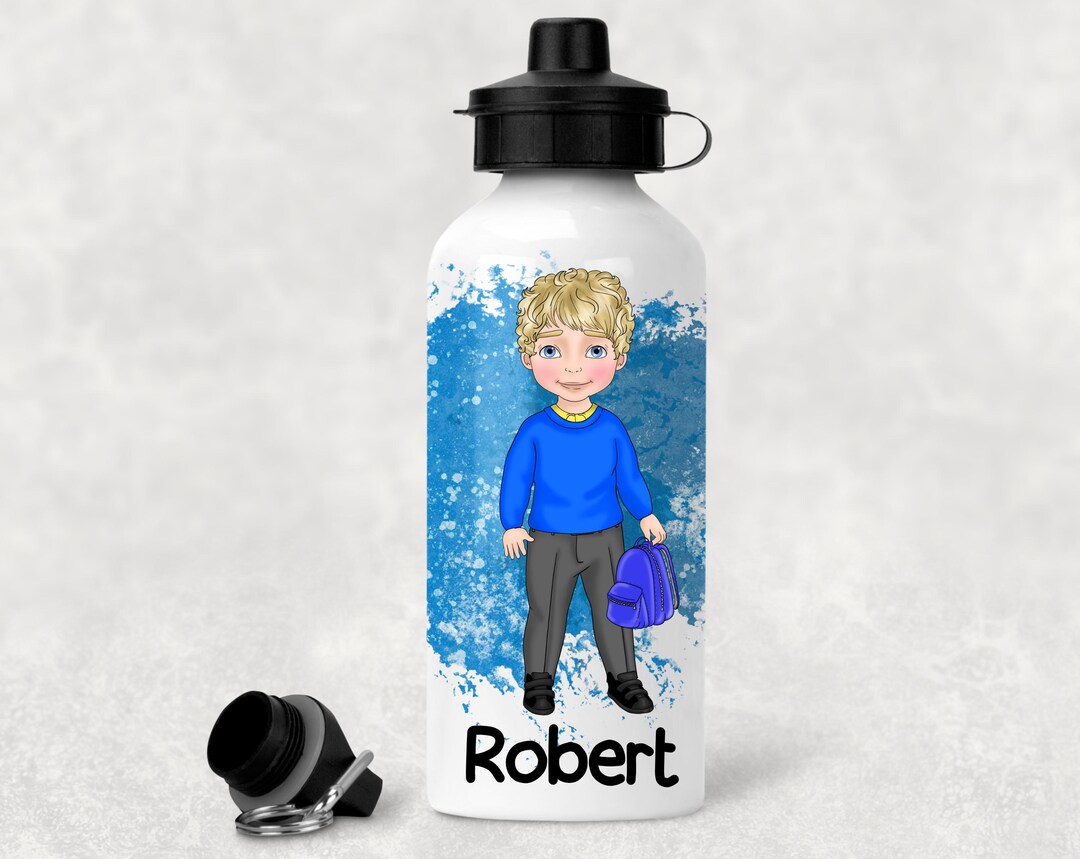 Personalised School Uniform Water Bottle, Back to School Gift - Etsy UK