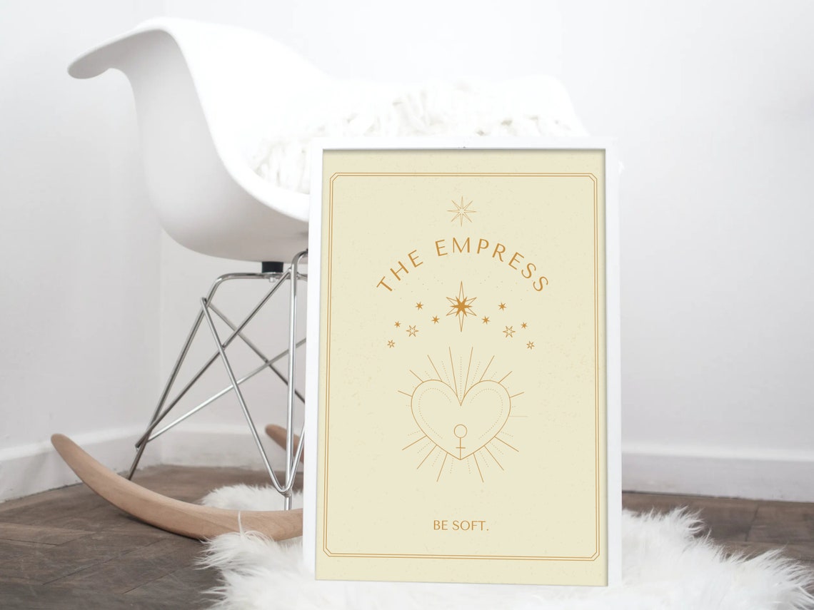 Printable Art, the Empress Definition Print, Wall Art Prints, Tarot
