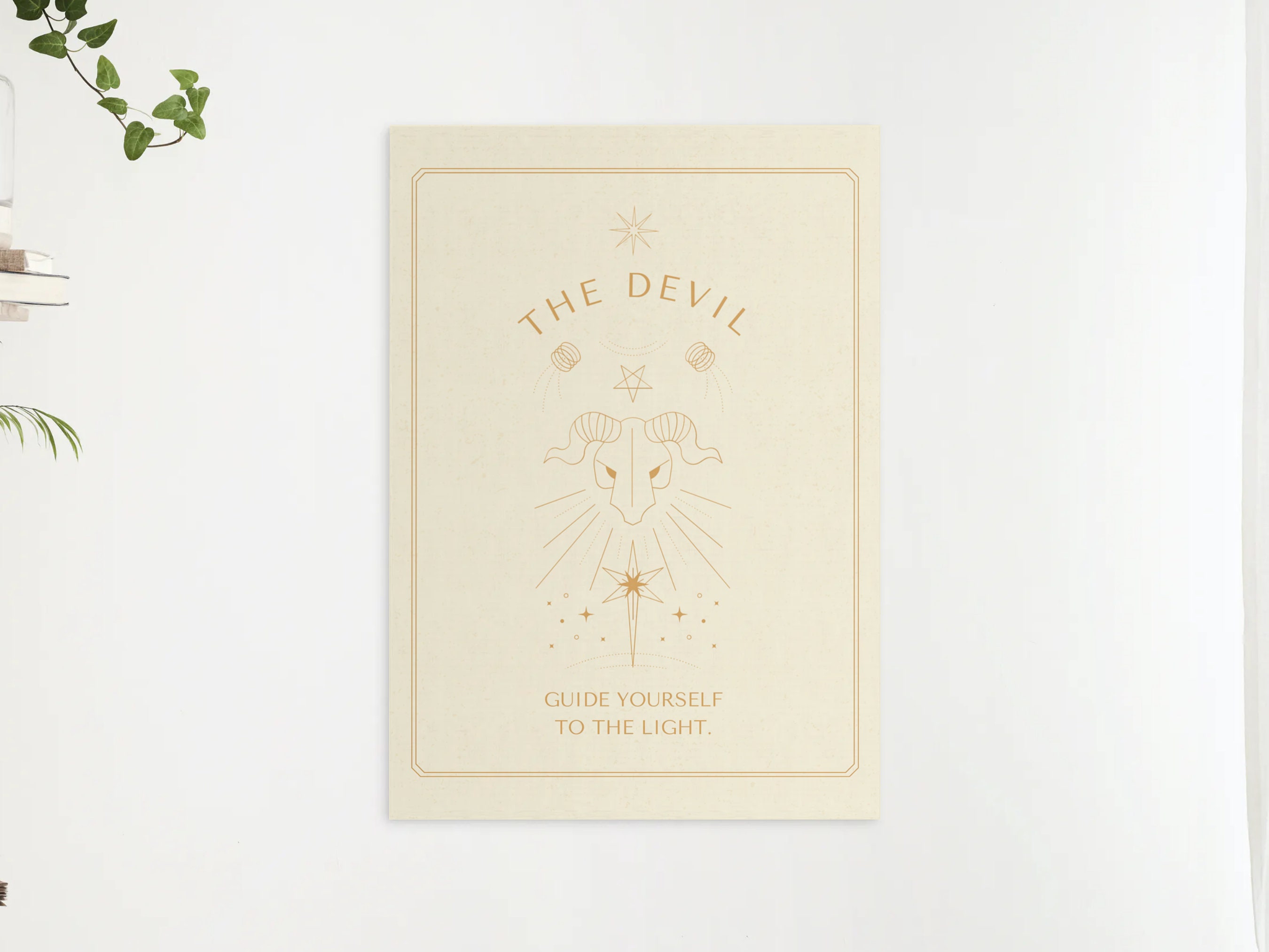 Printable Art, the Devil Definition Print, Wall Art Prints, Tarot Card