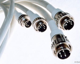 The 'NAIC' DIN interconnect cable for Naim, Chord, Quad hifi components. Made by Chris Cables