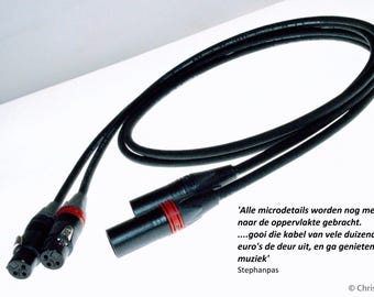 The Carbon One. Audiophile RCA/XLR audiophile hifi interconnect cables with 'Carbon Smoothing' technology. Handmade by Chris Cables