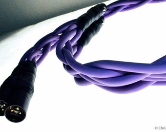 The Braided One. Audiophile XLR balanced and braided triple-conductor hifi audio interconnect cables. Handmade by Chris Cables