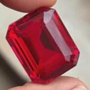 18 x 14 MM Felfri Lab Grown Röd Rubin Smaragdslipad 19 CRT VVS1 Kvalitet Lös Ädelsten För Smycken