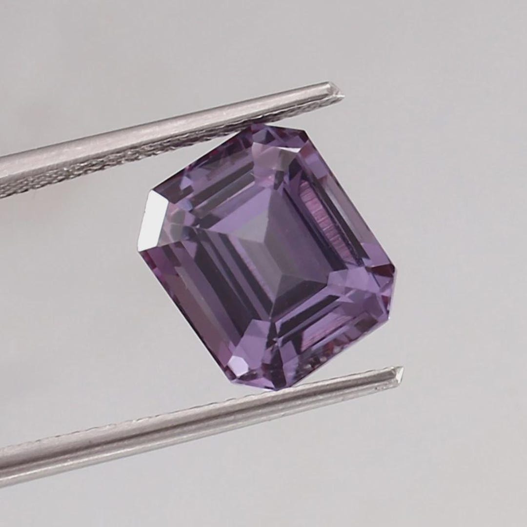 8 CRT Flawless Bi-color Changing Alexandrite Emerald Cut Loose Gemstone ...