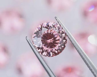 1.60 Ct Fancy Pink Color Portuguese Cut 7x7 mm VVS1 Lab Grown Moissanite Diamond Loose Gemstone Jewelry Making Gemstone