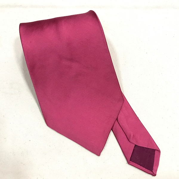 Vintage Yves Saint Laurent Cravates Made in Japan Silk Soie Seta Necktie Tie Plain Primavera Verano