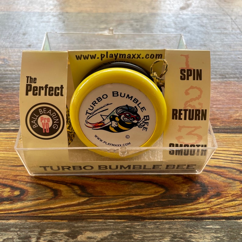 Turbo Bumble Bee Vintage Playmaxx Koosh Proyo Ballbearing YOYO Made in USA Etsy