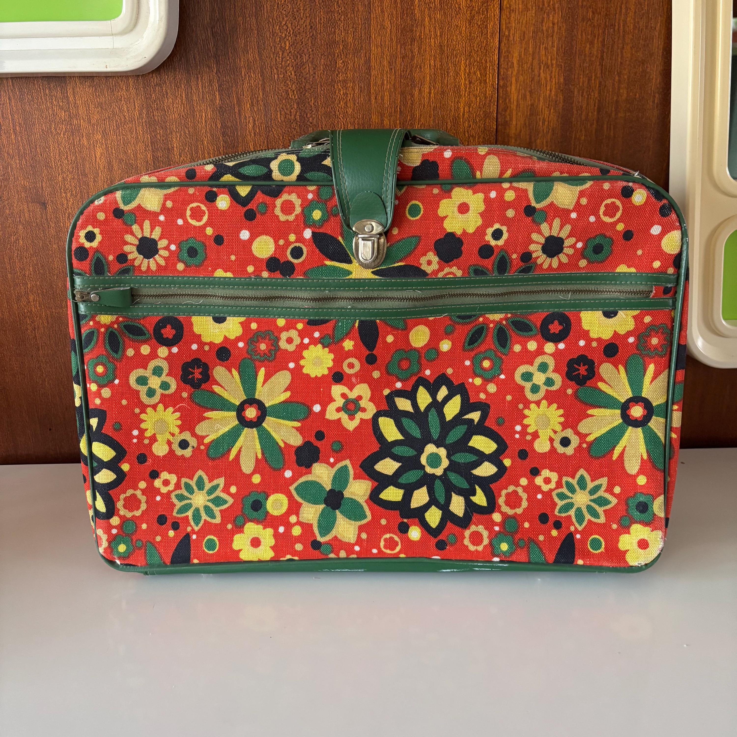 【1970s Japan vintage】ペイズリー トラベルバッグ カバン 1960s Japan Suitcase - Etsy