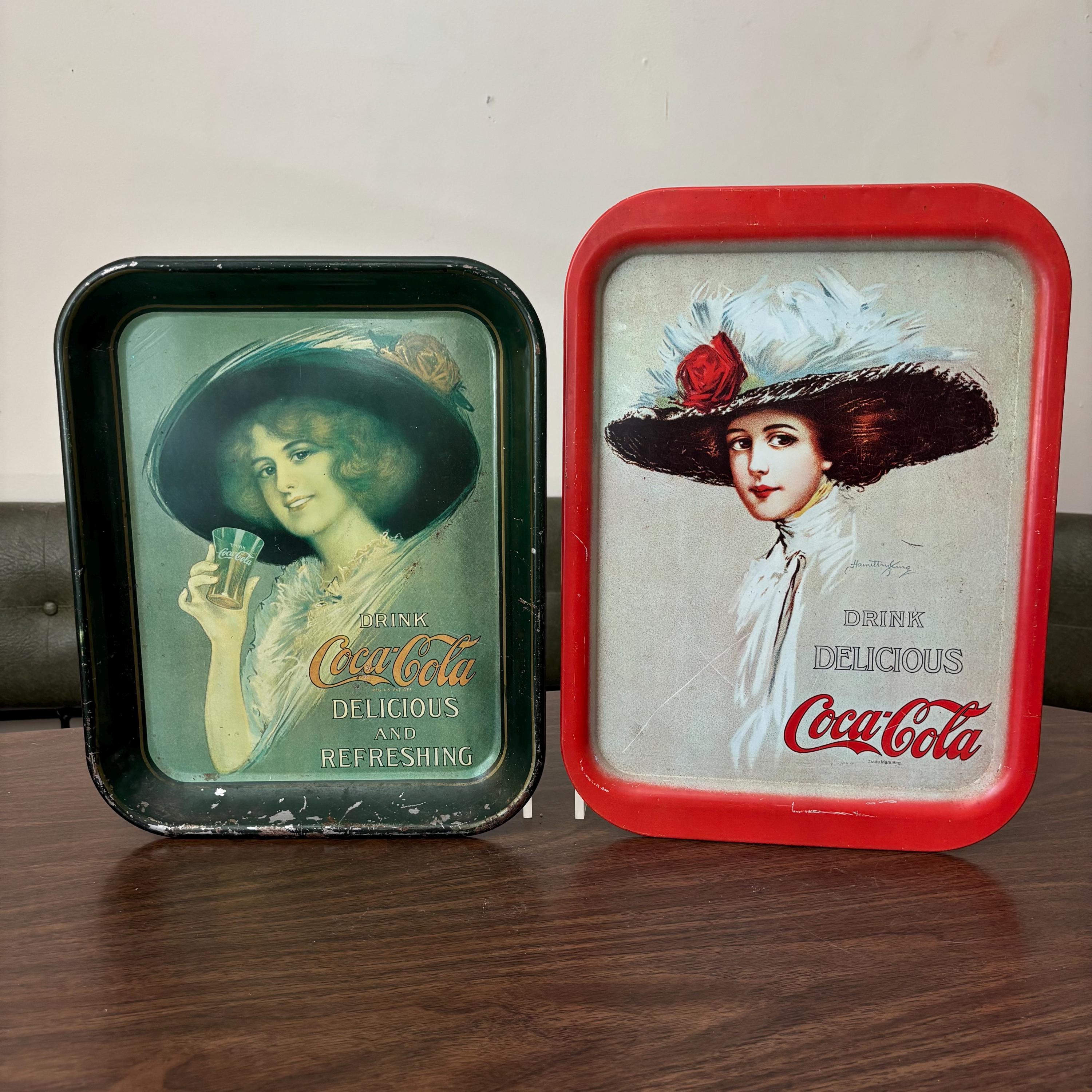 Vintage Mini 1970s Coca-cola Tray Set - Etsy