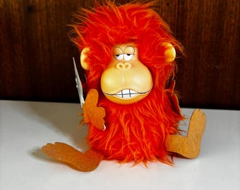 Vintage Gund rubber face monkey 1970s