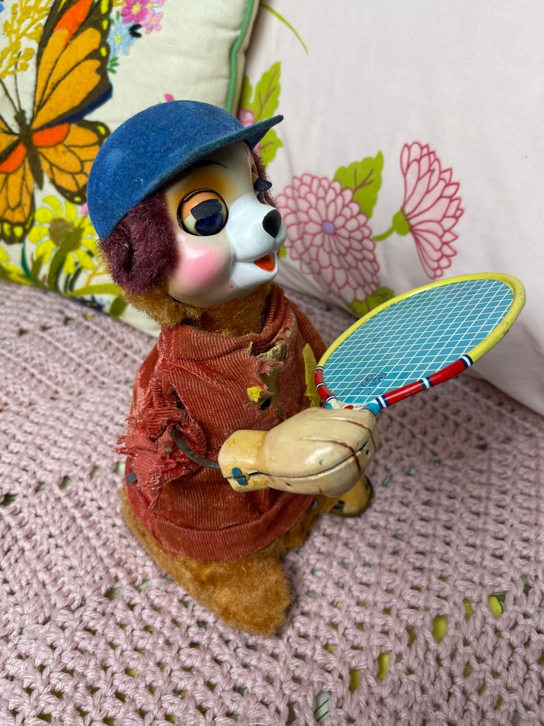1950s Linemar Toys Battery Operated Ball Playing Dog in TLC Etsy