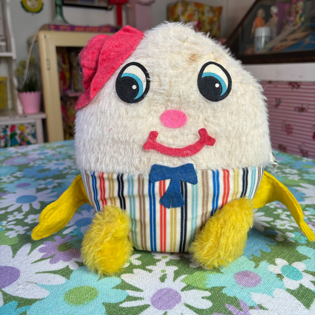 Vintage 60s/70s Humpty Dumpty Plush Doll Etsy
