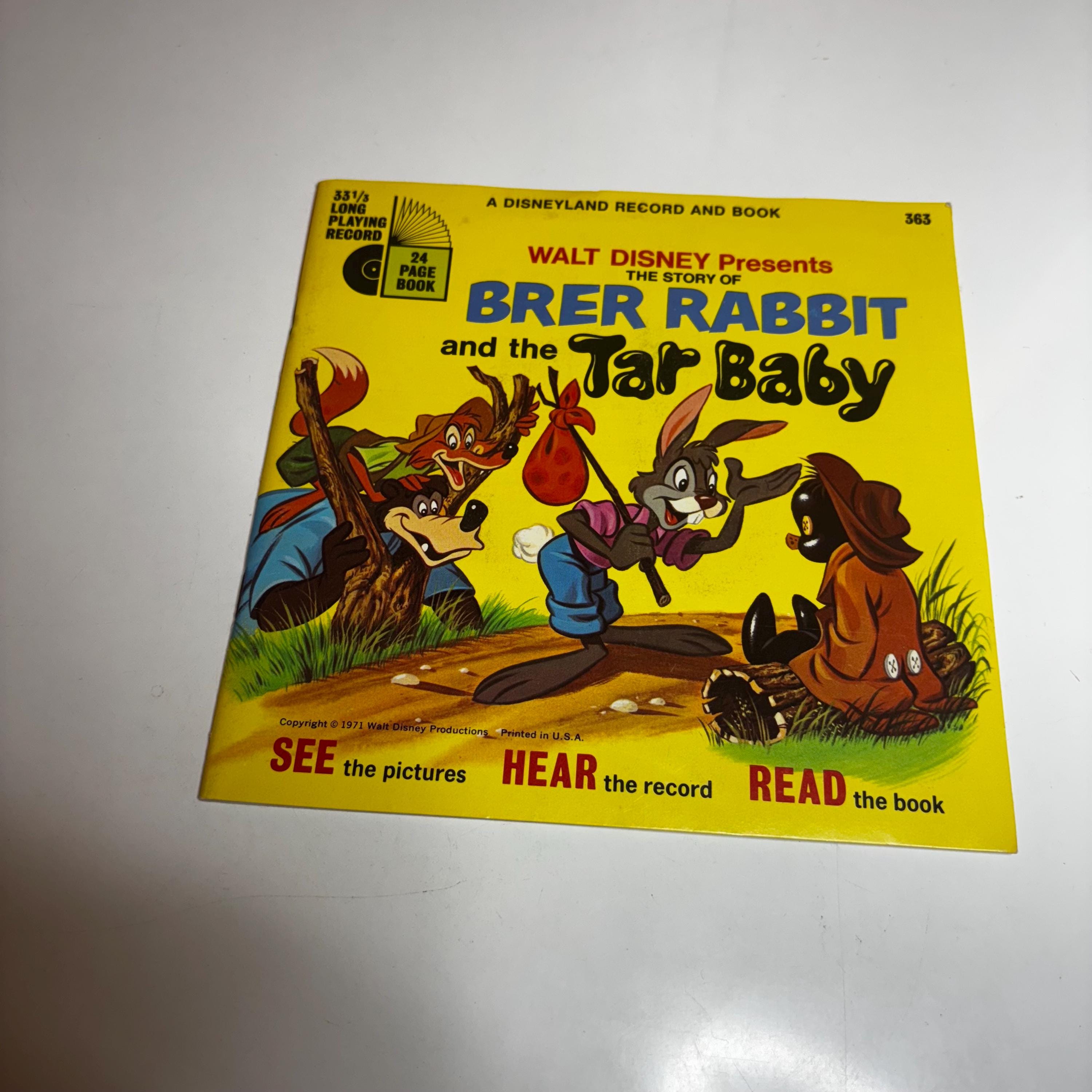 Brer Rabbit and the Tar Baby Book and Record - Etsy