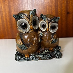 Vintage Napcoware Japan Pair of Owls Planter C9238