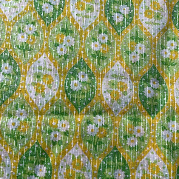 Vintage 60s floral mod style Fabric