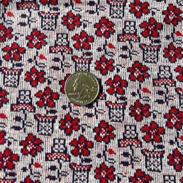 Vintage 60s floral mod style Fabric