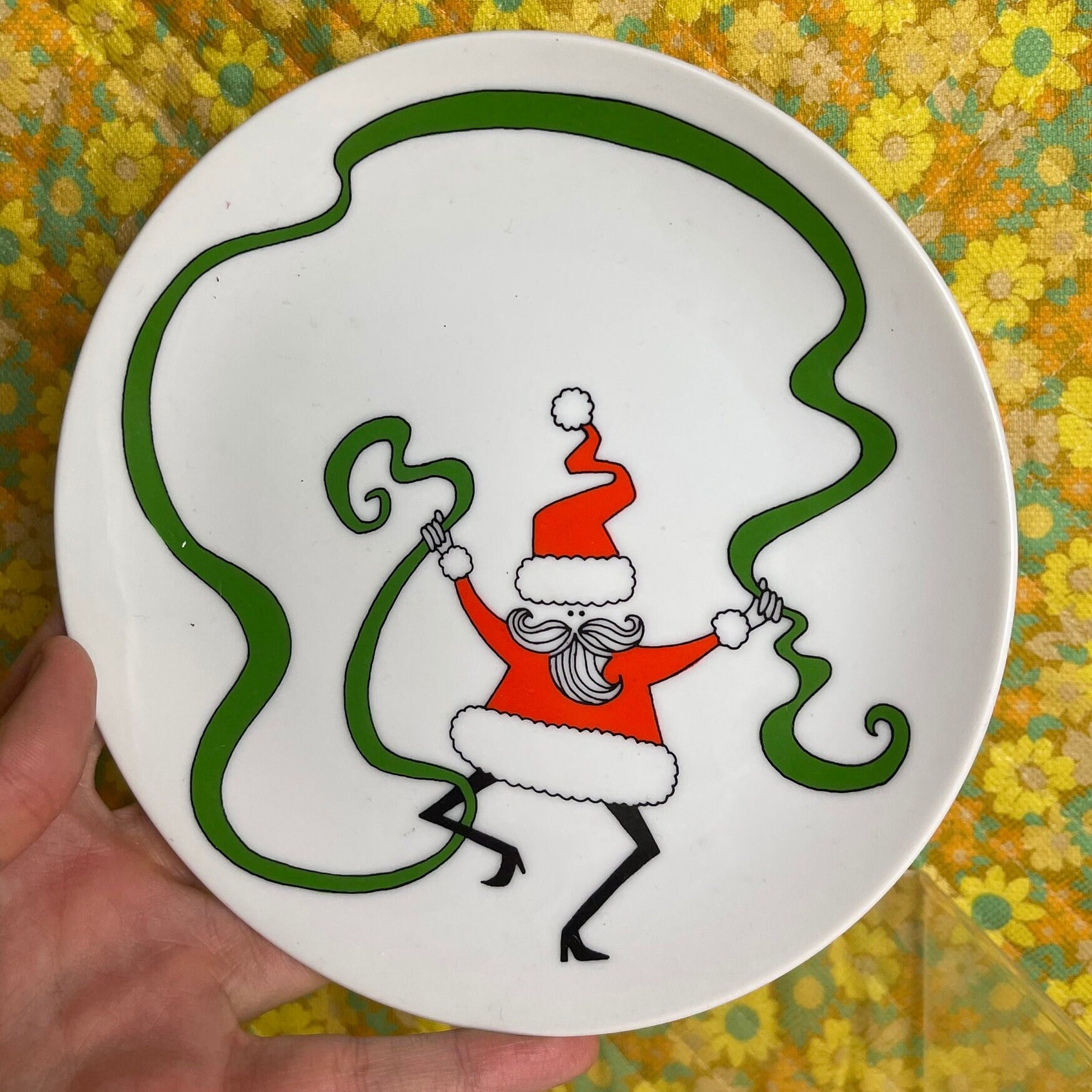 Fitz and Floyed  Mcm Kitschy Santa Plate