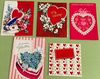 Vintage valentine’s Day card lot (3)