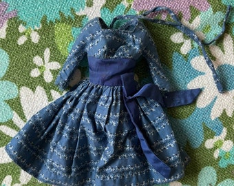 Vintage 1960 Barbie Let's Dance #978 Blue Dress