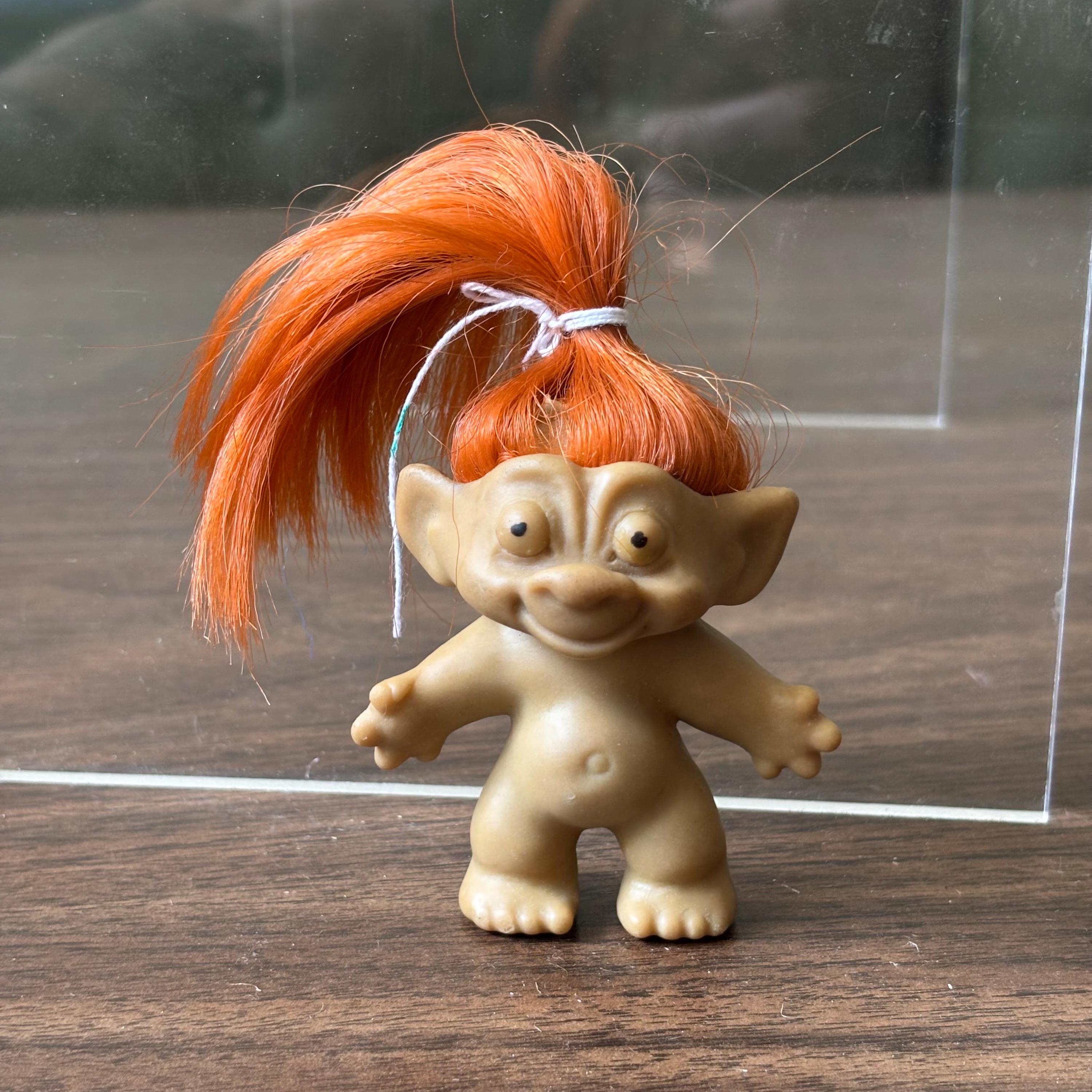 Vintage 1960s Red Head Rooted Troll Doll Australia