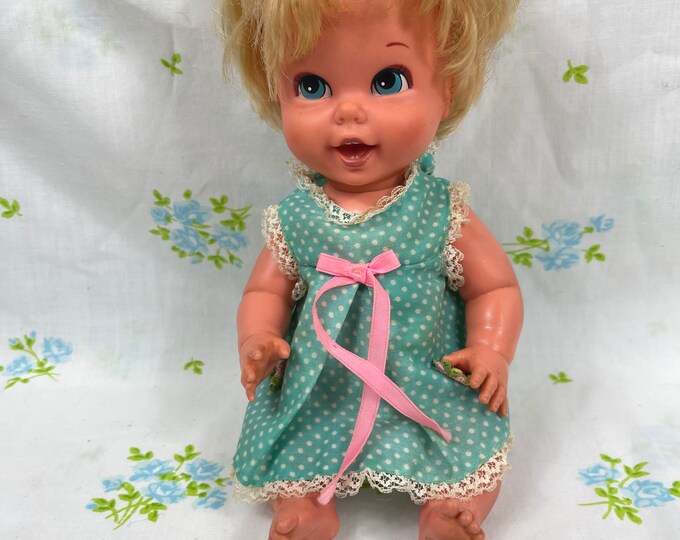 Vintage 1967 Mattel Baby Small Talk Doll 10 Etsy