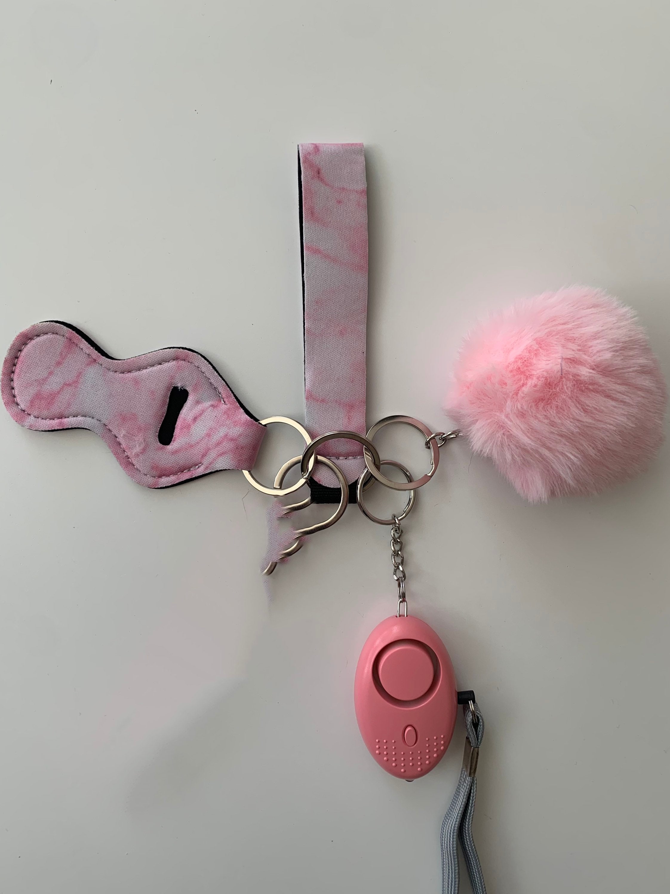 5pc Pink Safety Alarm Keychain present Gift Women Etsy UK