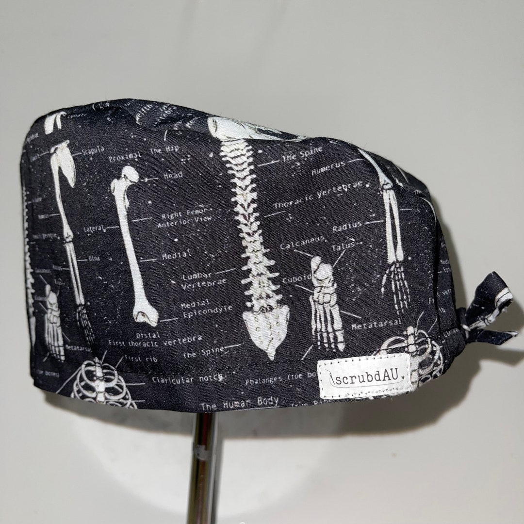 Skeleton Scrub Hat Scrub Cap Scrub Hat Australia Mens Etsy Australia