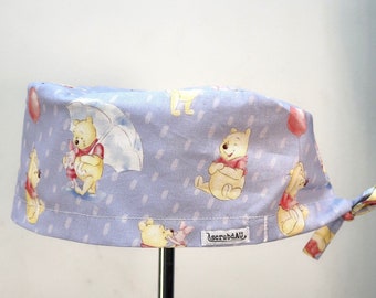 Winnie the Pooh Scrub Cap - scrub hat australia, scrub cap australia, cute scrub hat