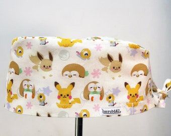 Pokemon Scrub Cap - scrub hat australia, scrub cap australia, cute scrub hat